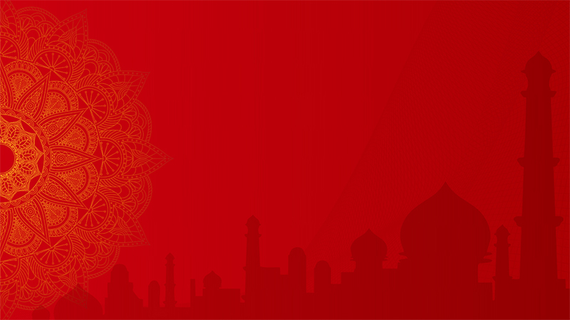 Detail Background Islamic Merah Nomer 10