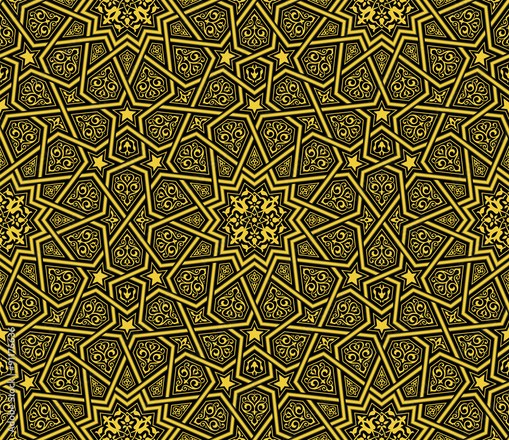 Detail Background Islamic Ornament Nomer 21