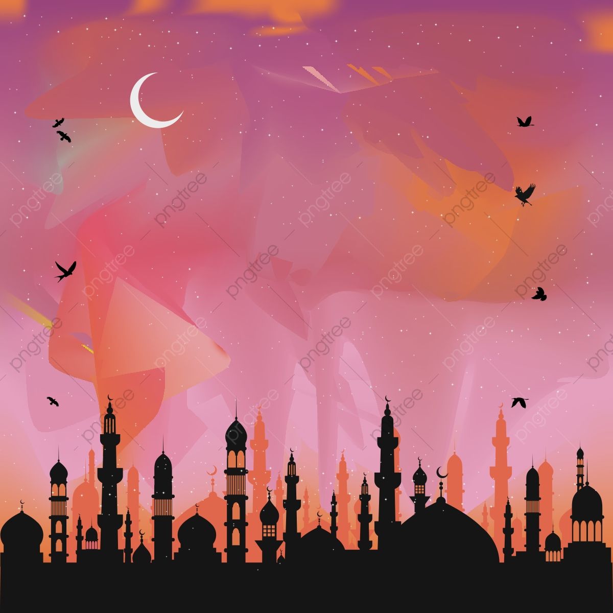 Detail Background Islamic Pink Nomer 15