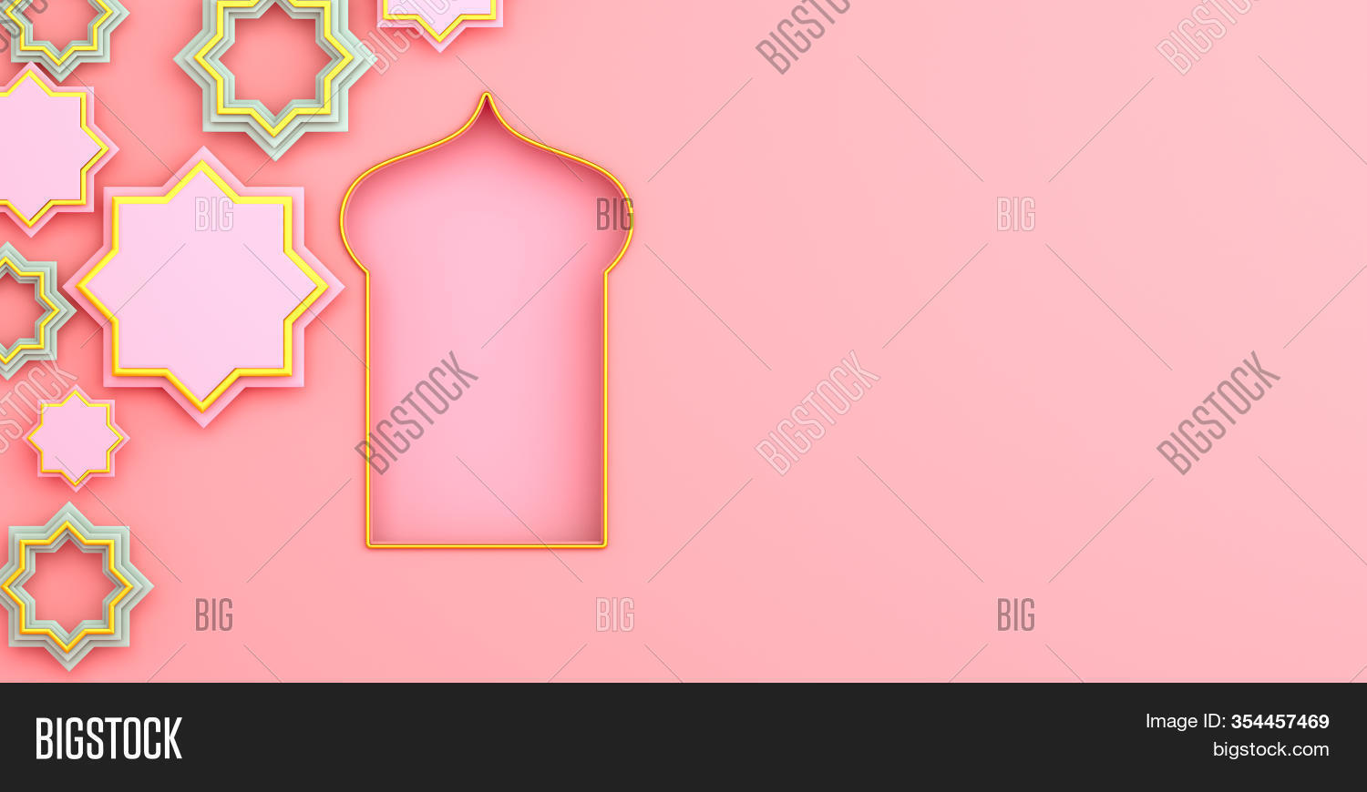 Detail Background Islamic Pink Nomer 18