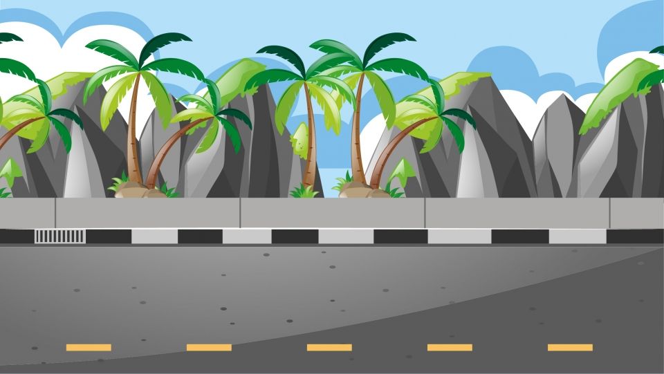 Detail Background Jalan Nomer 8