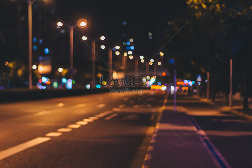 Detail Background Jalan Malam Nomer 12