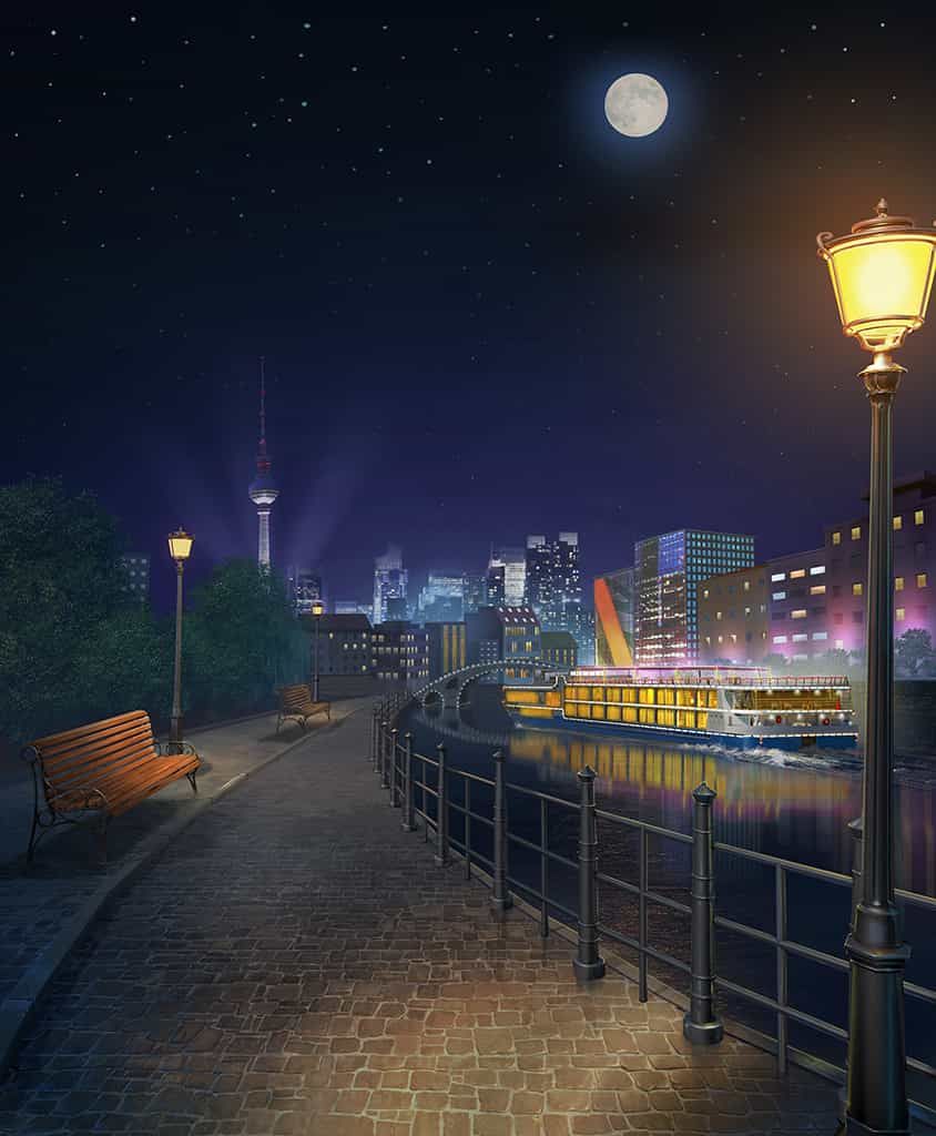 Detail Background Jalan Malam Nomer 20