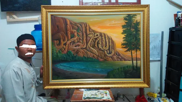 Detail Background Kaligrafi Crayon Nomer 53