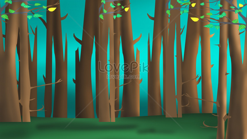 Detail Background Kartun Hutan Nomer 16