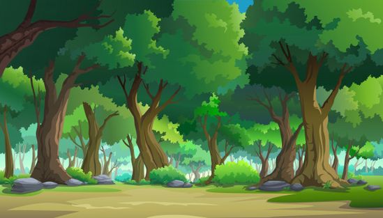Detail Background Kartun Hutan Nomer 17