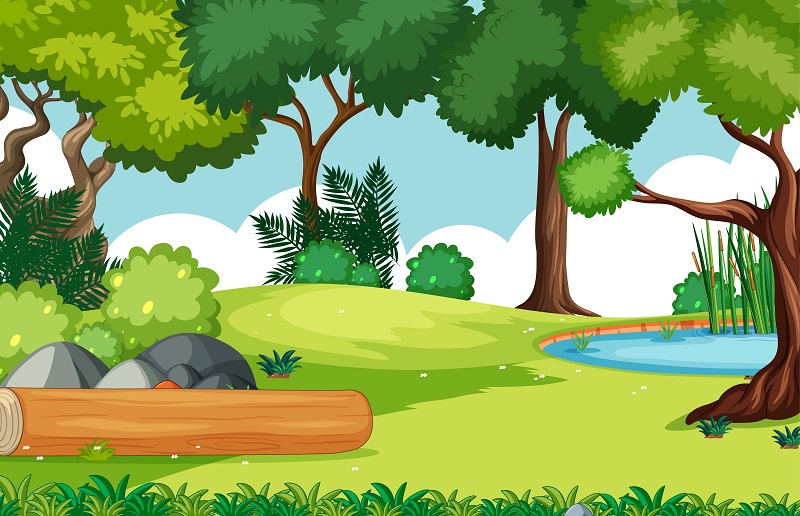 Detail Background Kartun Hutan Nomer 23