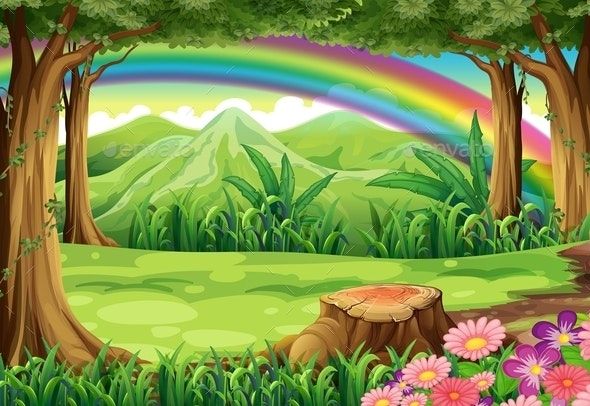 Detail Background Kartun Hutan Nomer 29