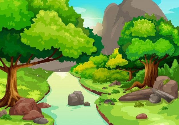 Detail Background Kartun Hutan Nomer 34