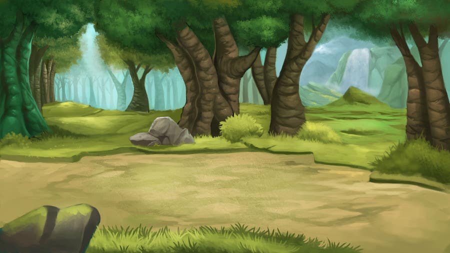 Detail Background Kartun Hutan Nomer 40