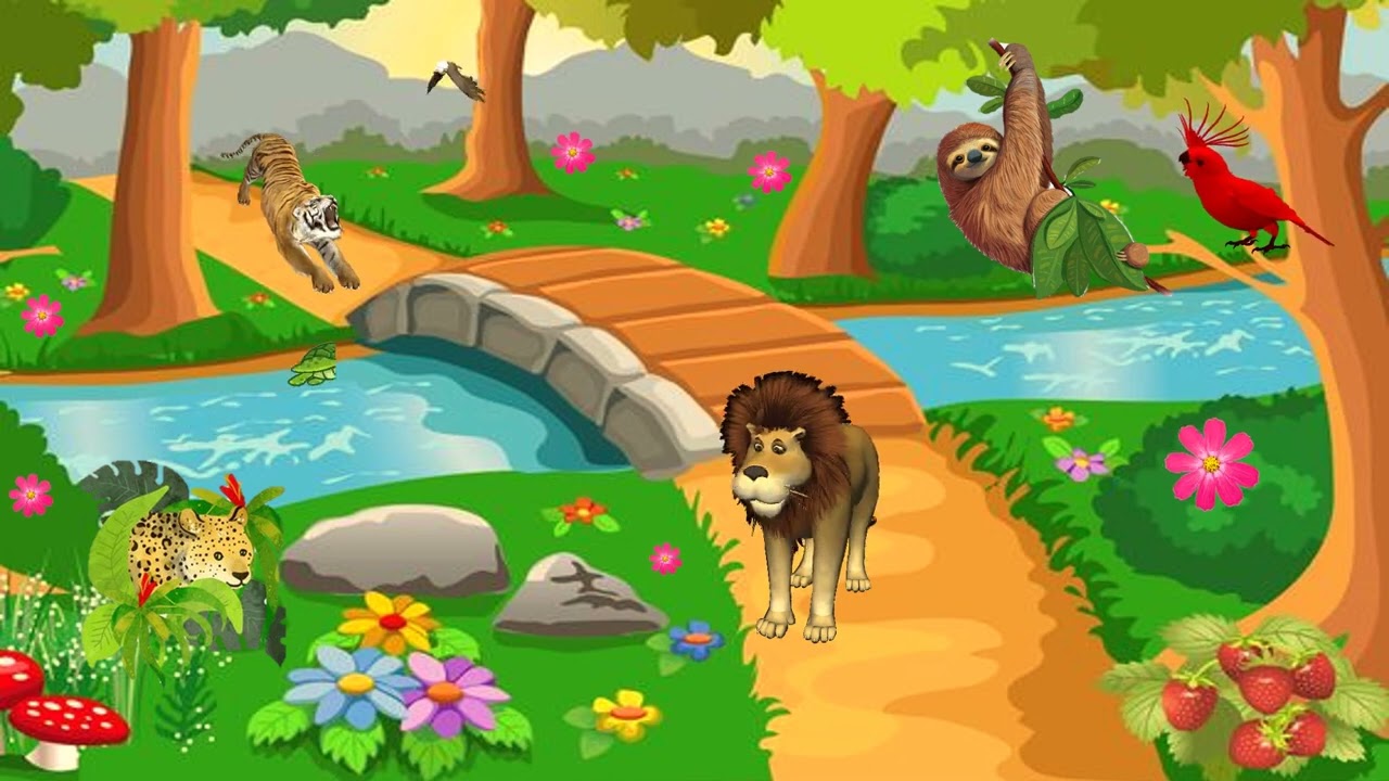 Detail Background Kartun Hutan Nomer 44