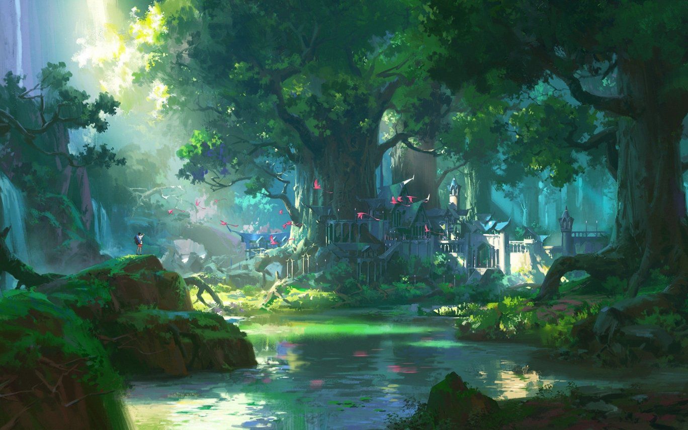 Detail Background Kartun Hutan Nomer 46