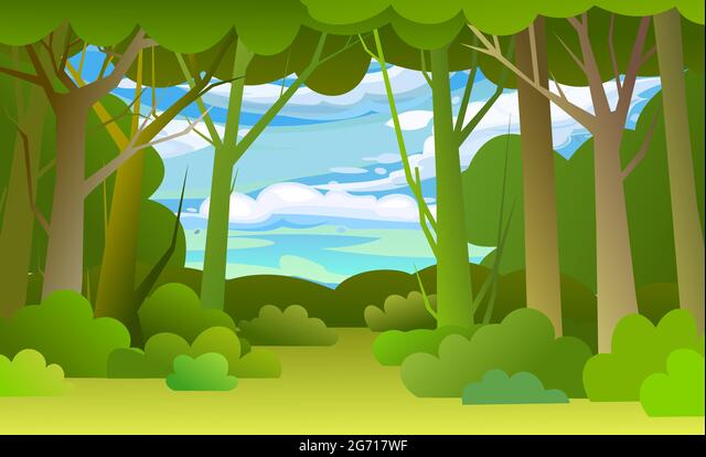 Detail Background Kartun Hutan Nomer 51