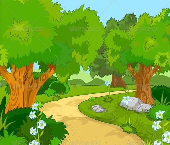 Detail Background Kartun Hutan Nomer 7