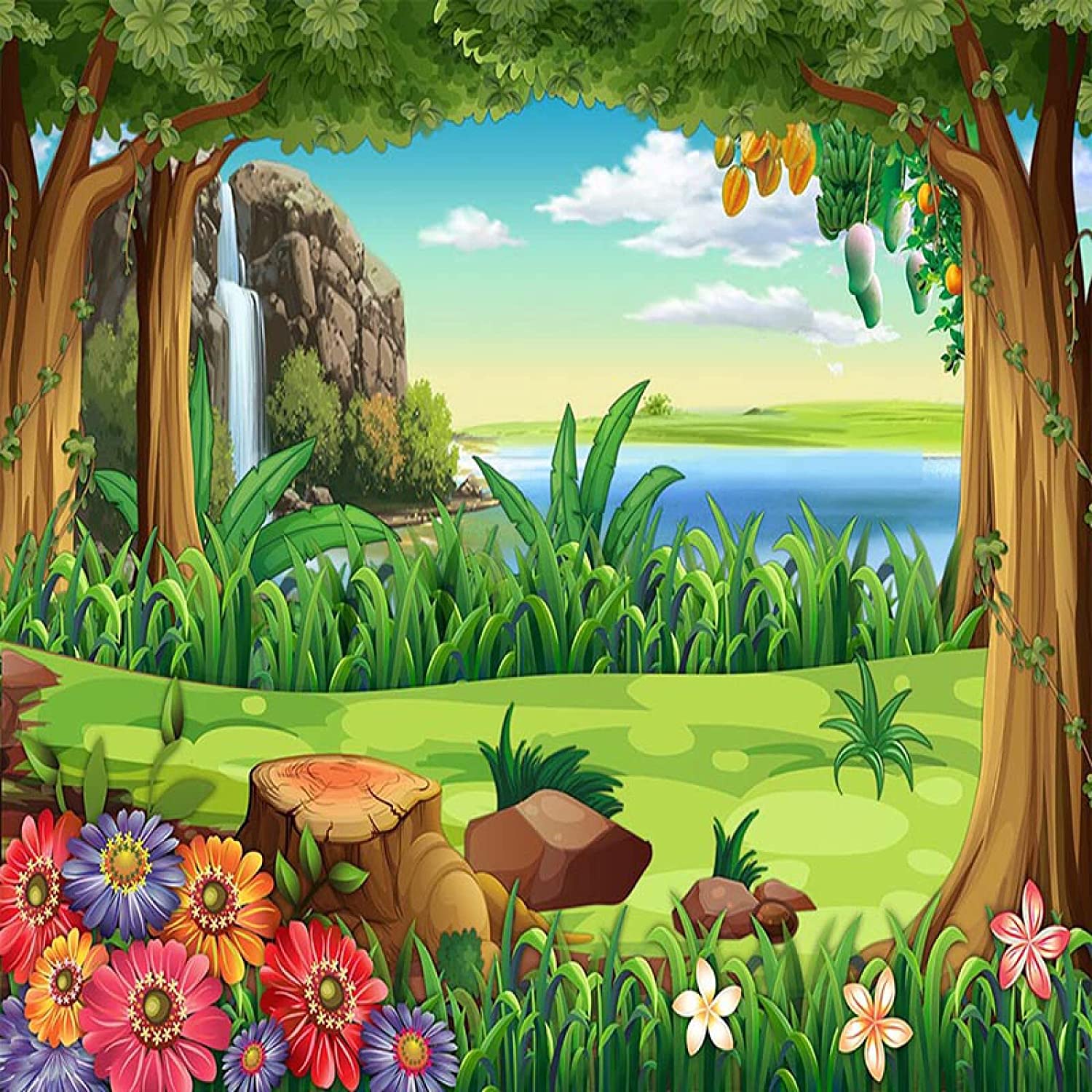 Detail Background Kartun Hutan Nomer 8