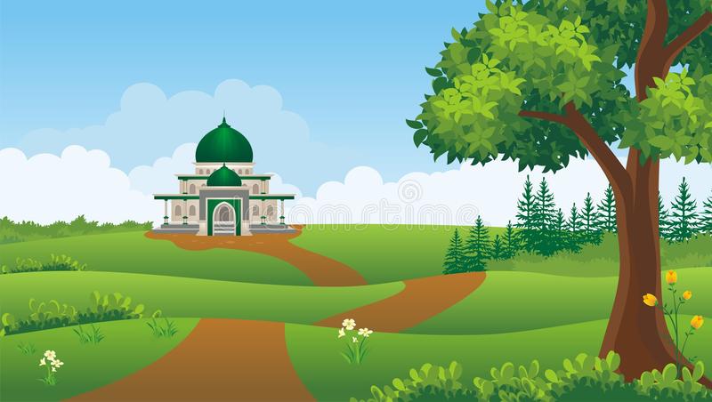 Detail Background Kartun Masjid Nomer 21