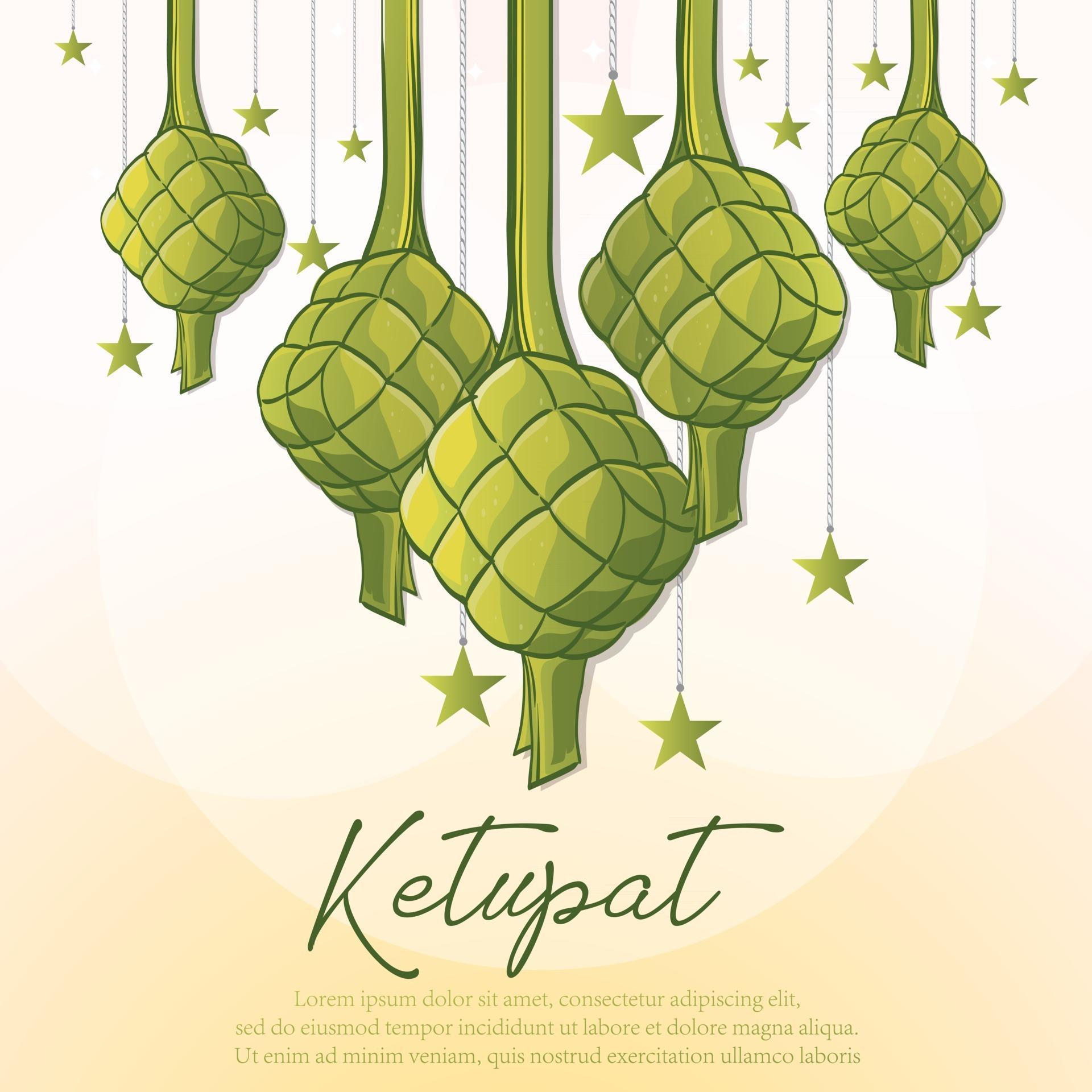 Detail Background Ketupat Vector Nomer 12