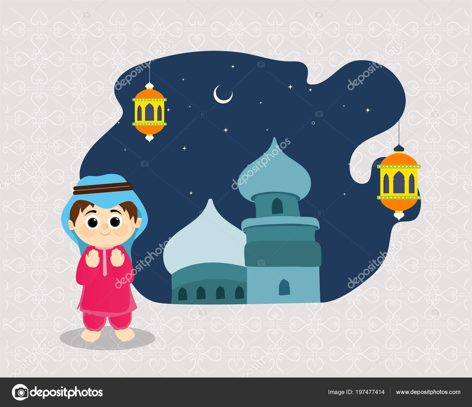 Detail Background Kids Islamic Nomer 29