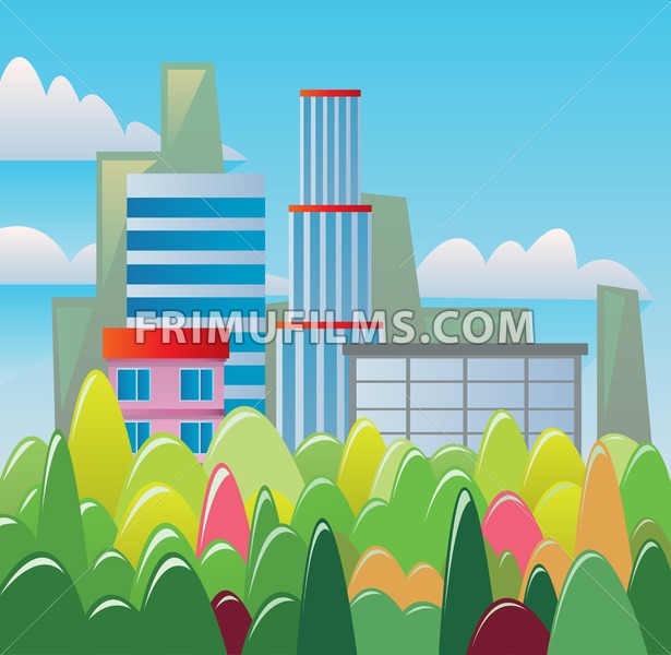 Detail Background Kota Vector Nomer 24