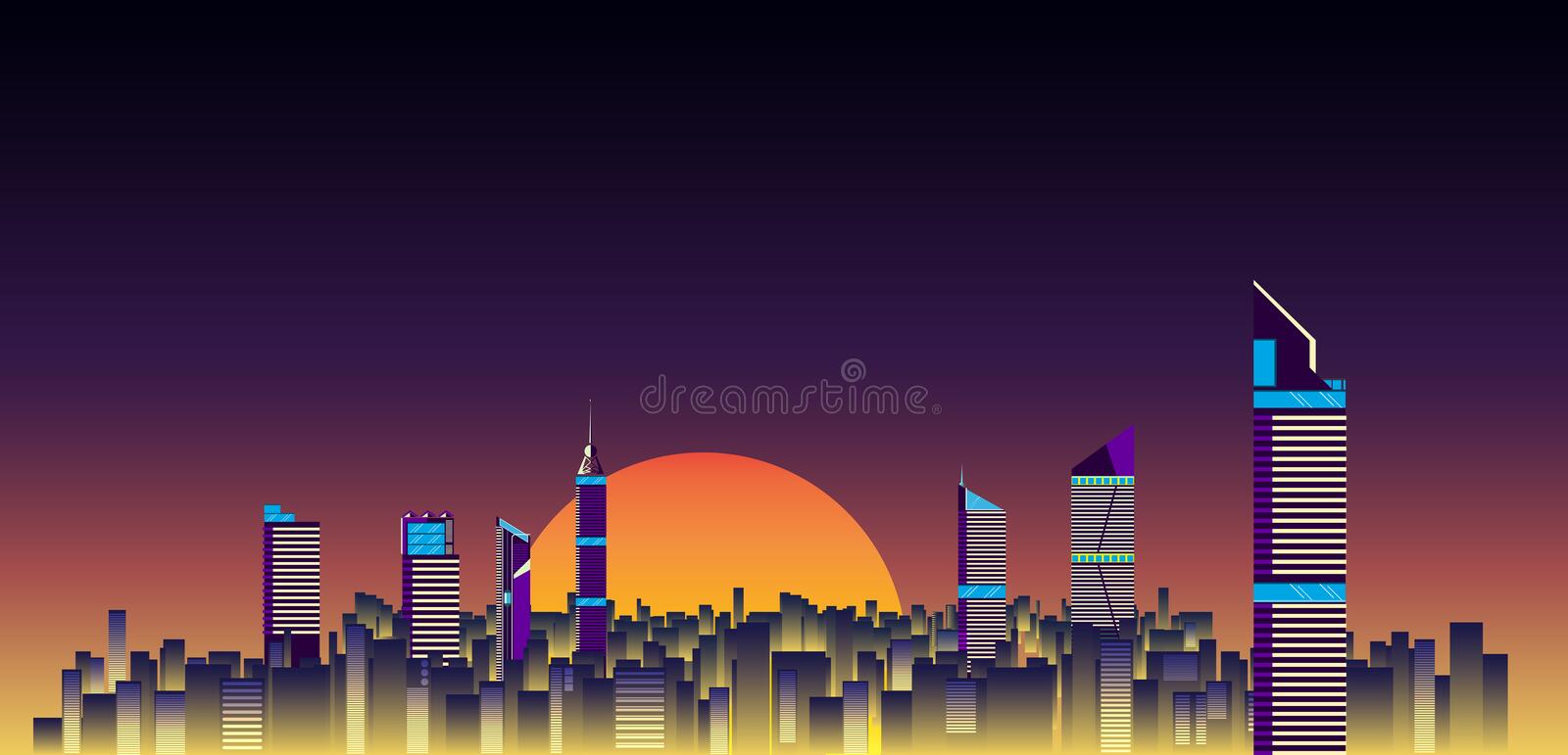 Detail Background Kota Vector Nomer 29