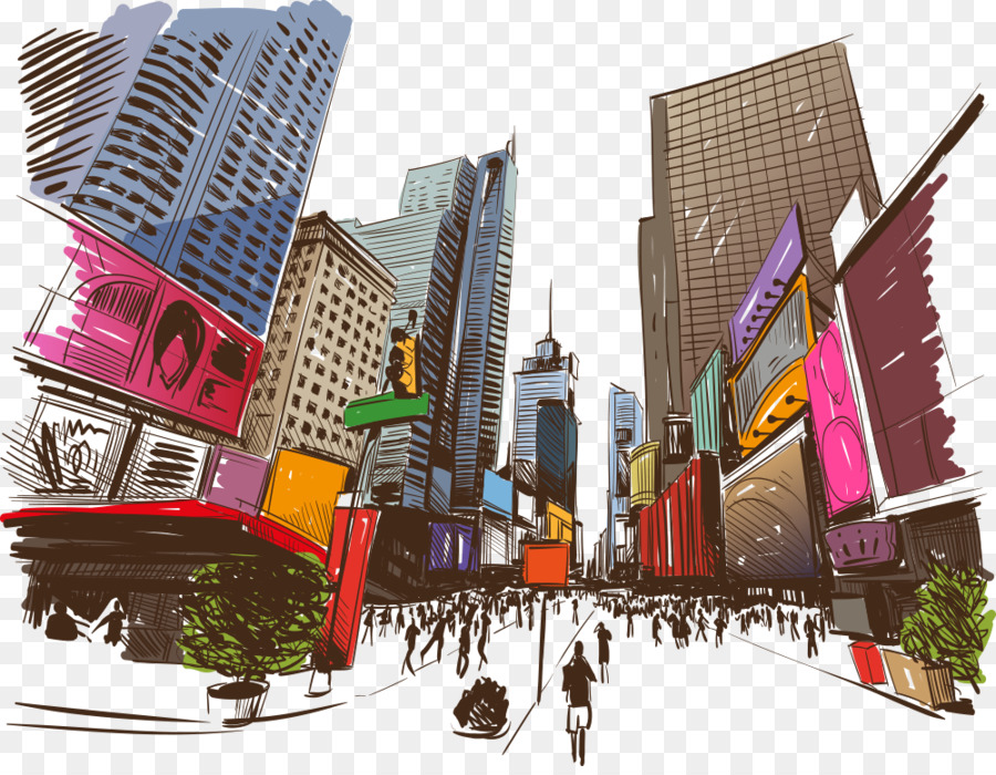 Detail Background Kota Vector Nomer 30