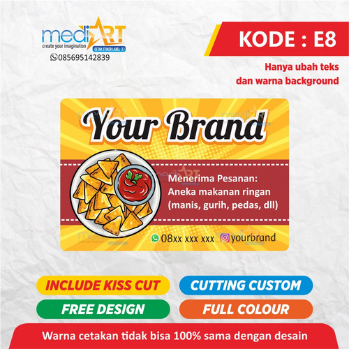 Detail Background Label Makanan Ringan Nomer 21