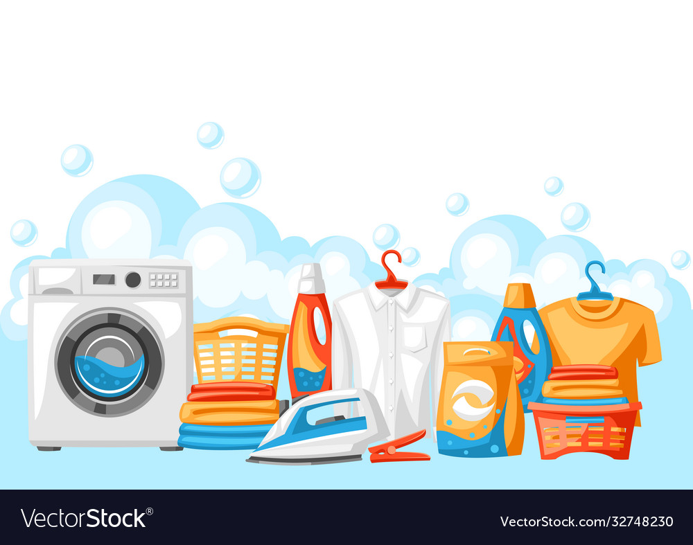 Detail Background Laundry Vector Nomer 2