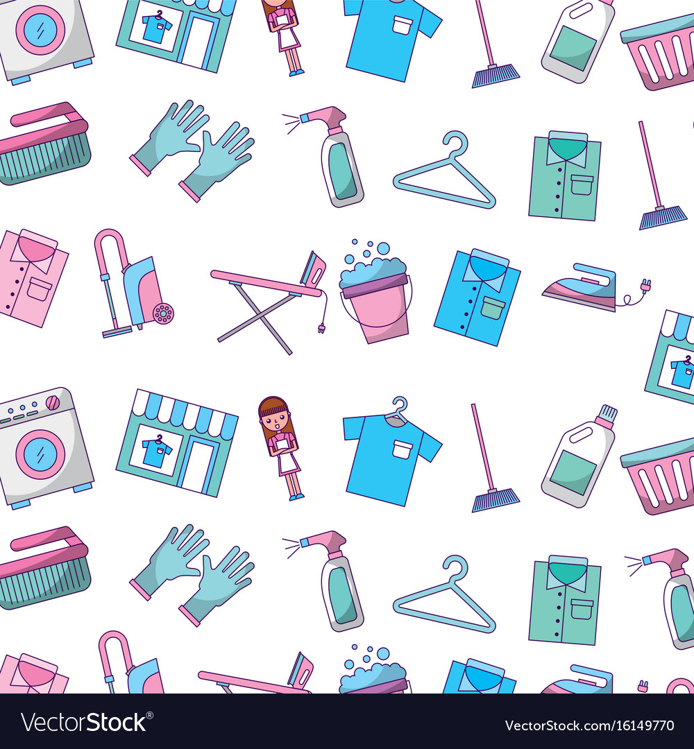 Detail Background Laundry Vector Nomer 3