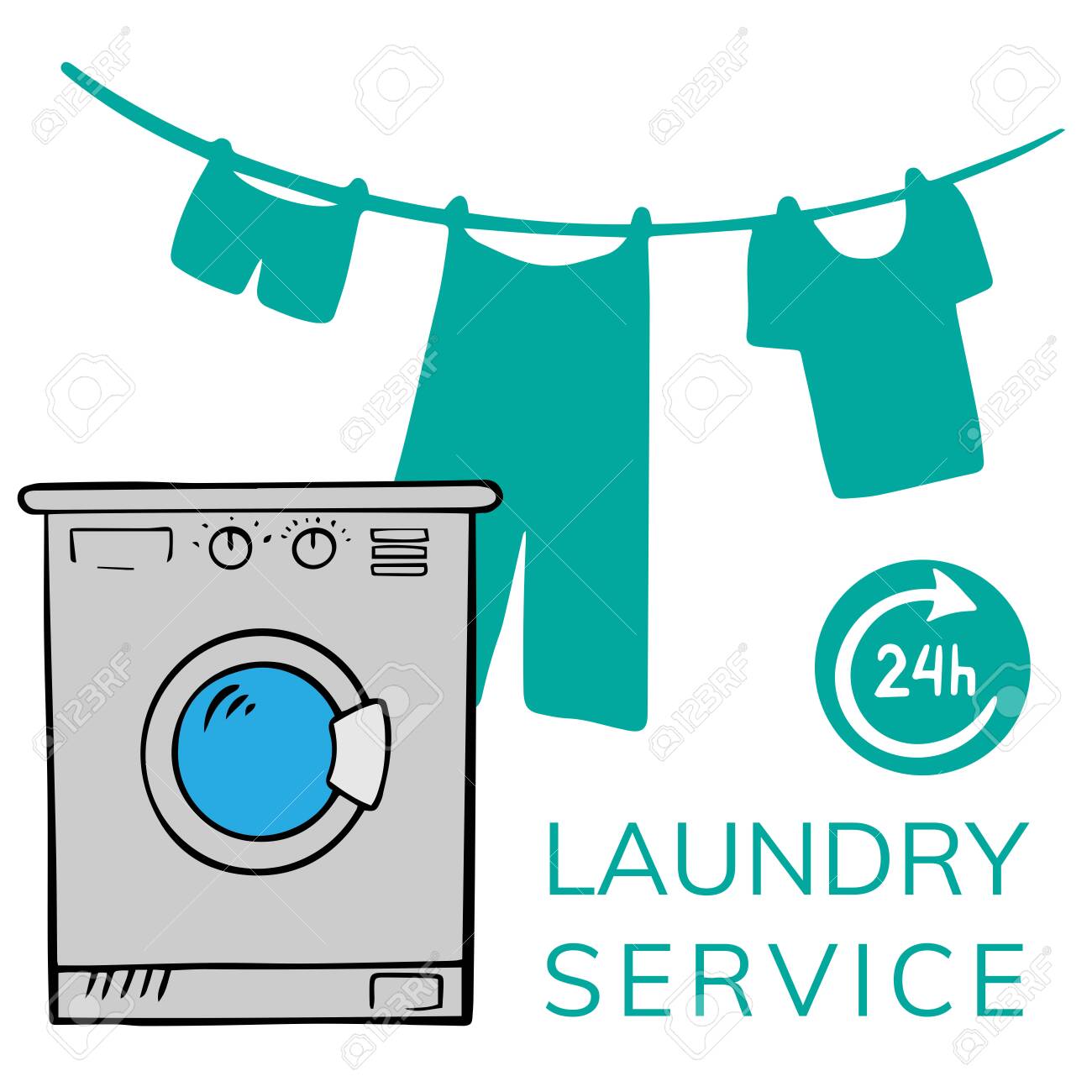 Detail Background Laundry Vector Nomer 26