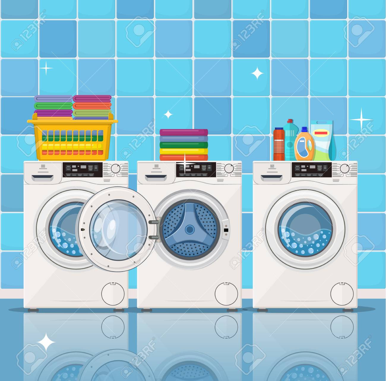 Detail Background Laundry Vector Nomer 49