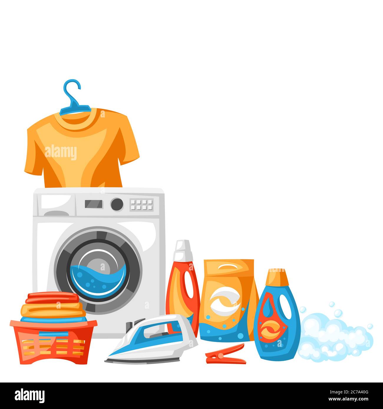 Detail Background Laundry Vector Nomer 8