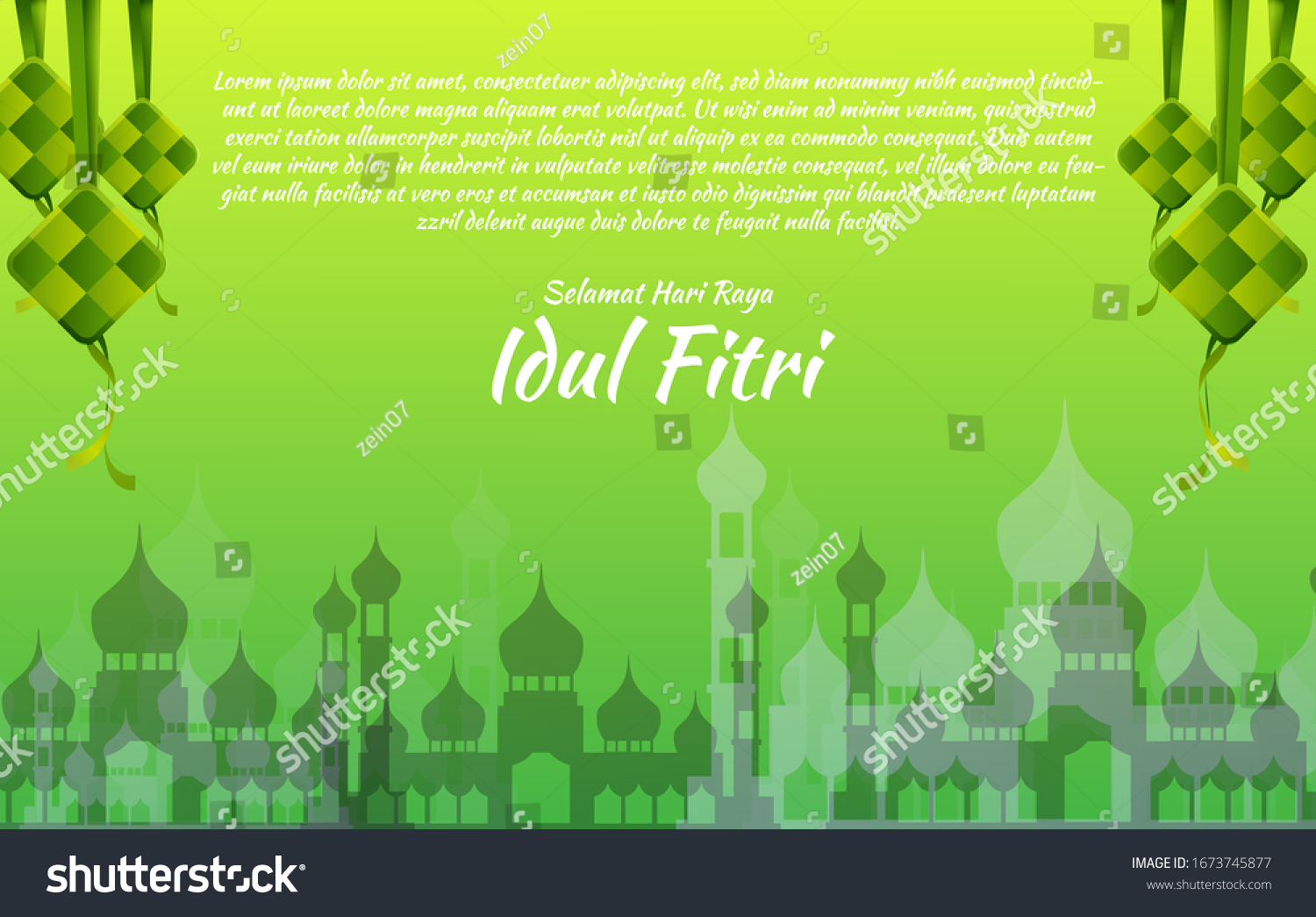Detail Background Lebaran Vector Nomer 35