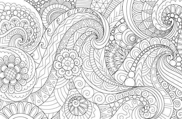 Detail Background Line Art Nomer 18