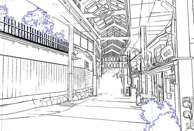 Detail Background Line Art Nomer 44