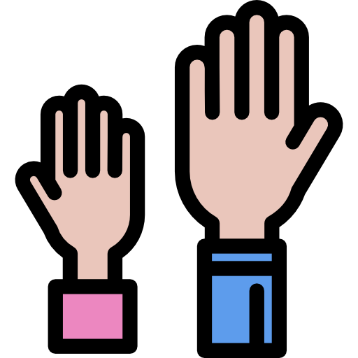 Detail Hands Up Icon Nomer 5