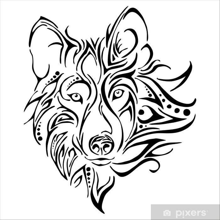 Detail Tattoo Wolf Geometrisch Nomer 21