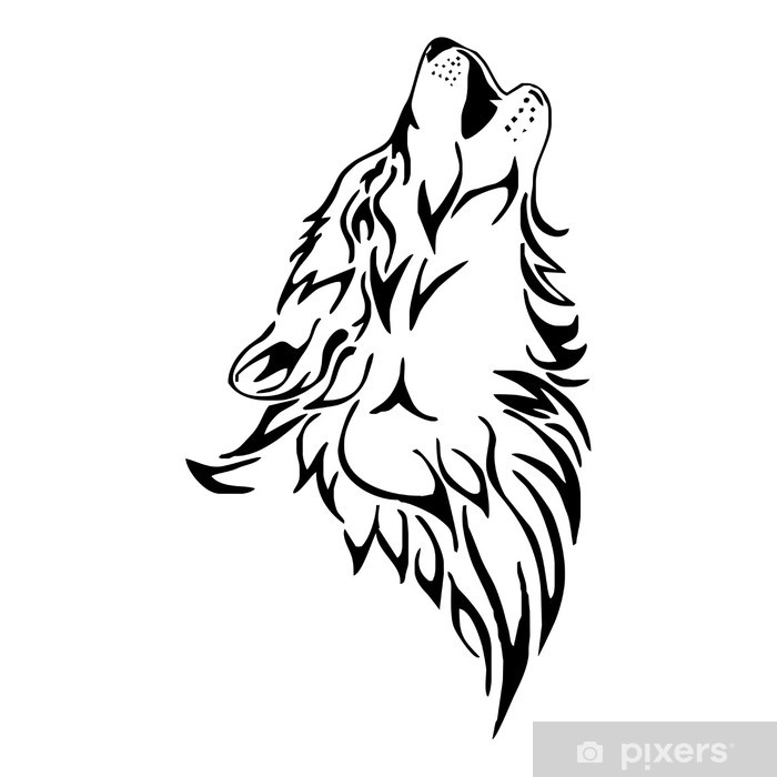 Detail Tattoo Wolf Geometrisch Nomer 4