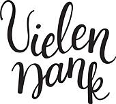 Detail Vielen Dank Handlettering Nomer 3