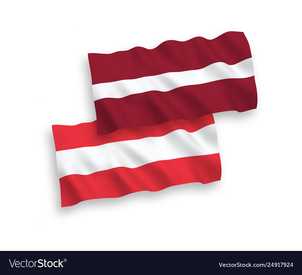 Latvia Austria Flag - KibrisPDR