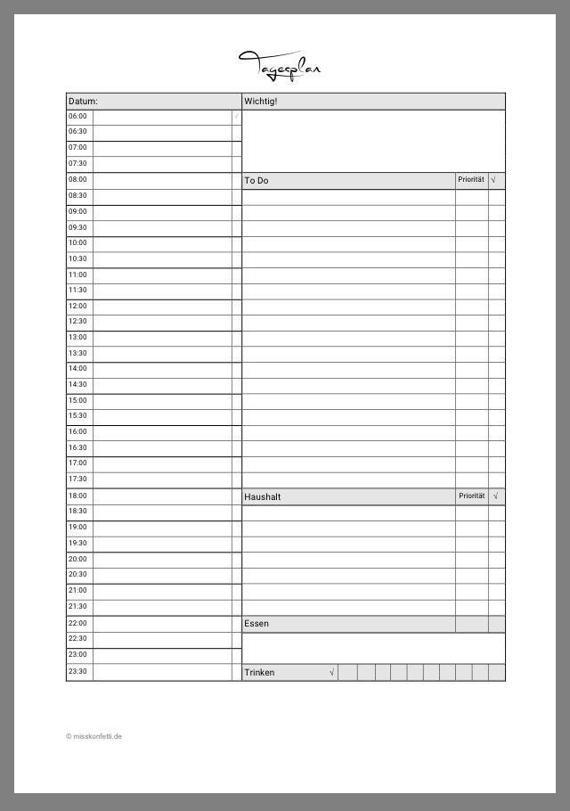 Detail Wochenplan Vorlage Kostenlos Nomer 13