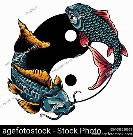 Detail Yin Yang Koi Fish Nomer 25