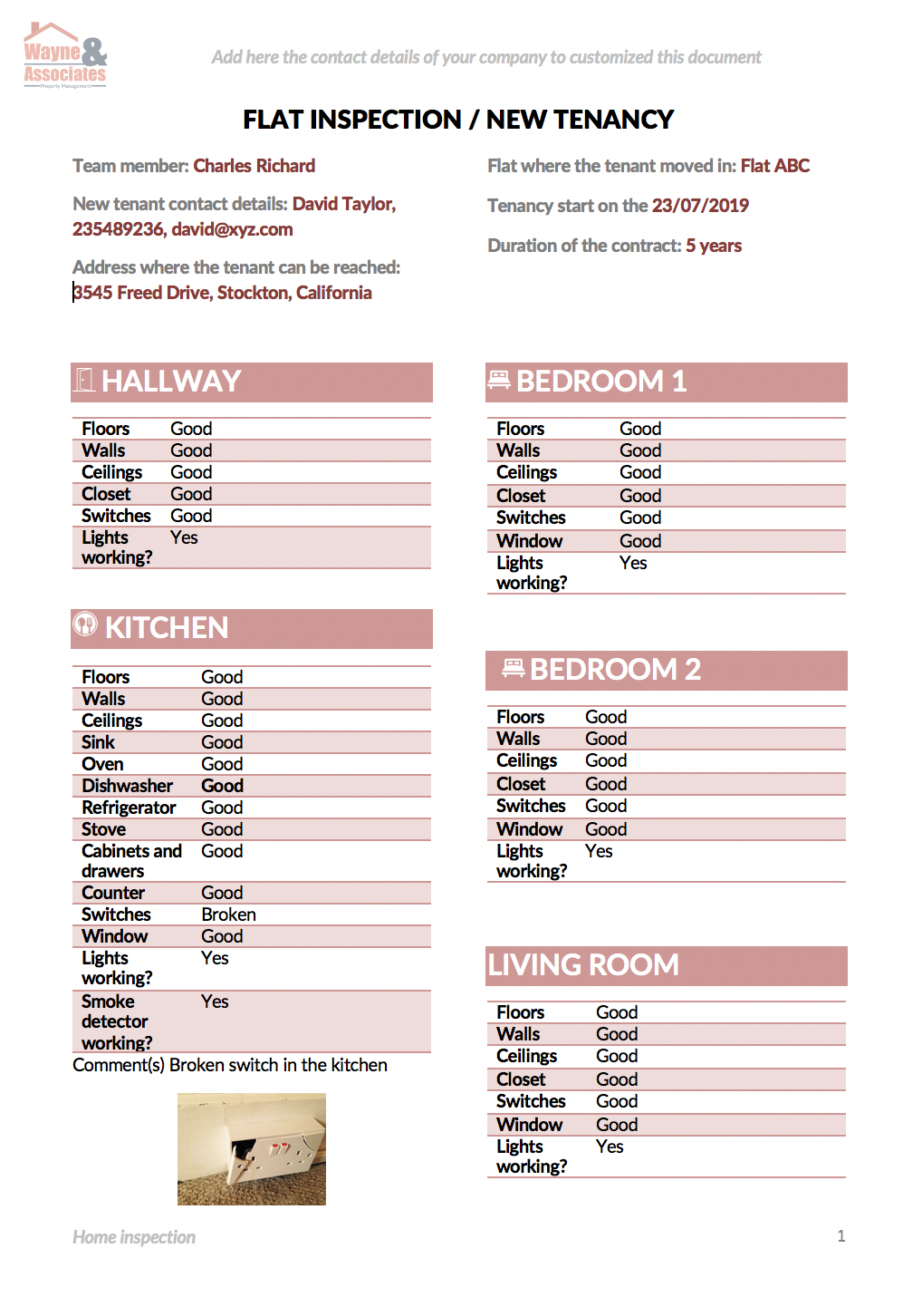 Detail Home Inspection Checklist Template Nomer 25