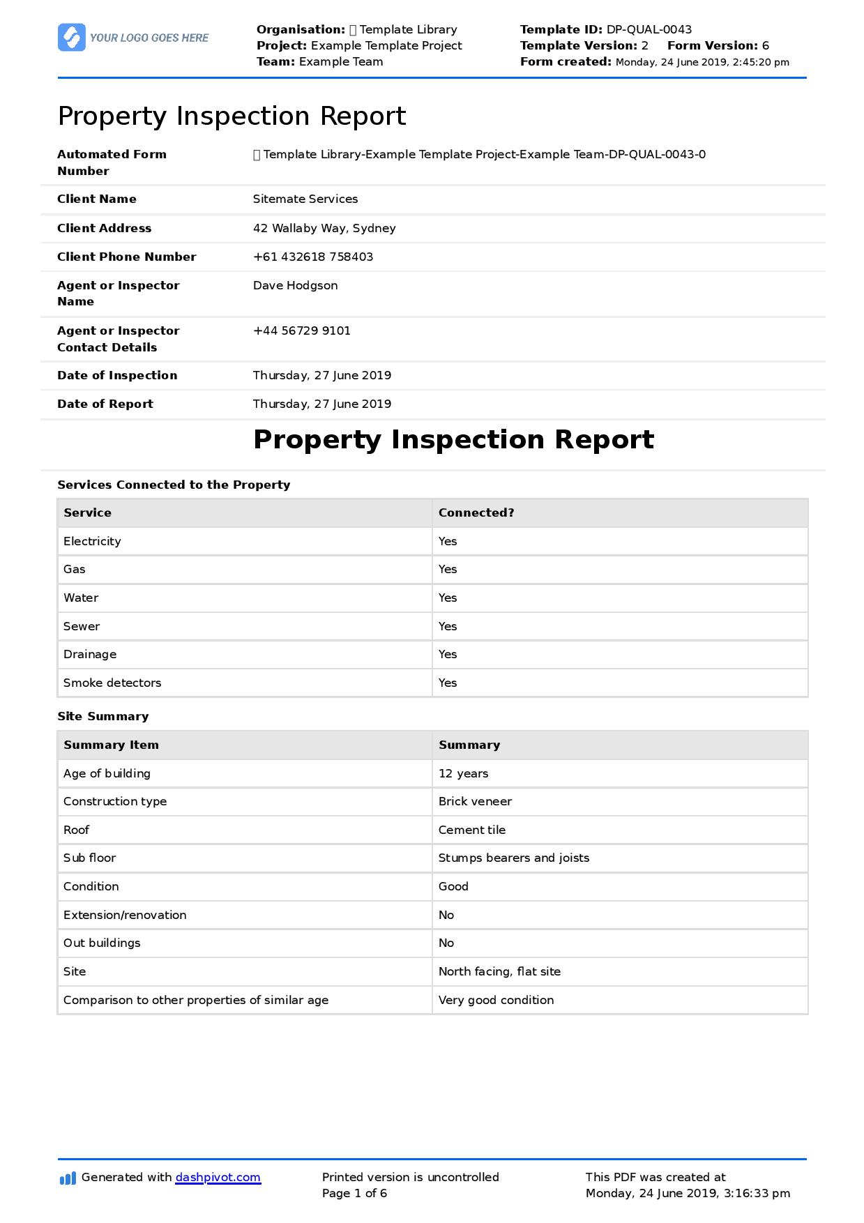 Detail Home Inspection Checklist Template Nomer 27