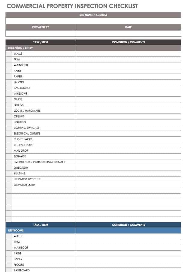 Detail Home Inspection Checklist Template Nomer 48