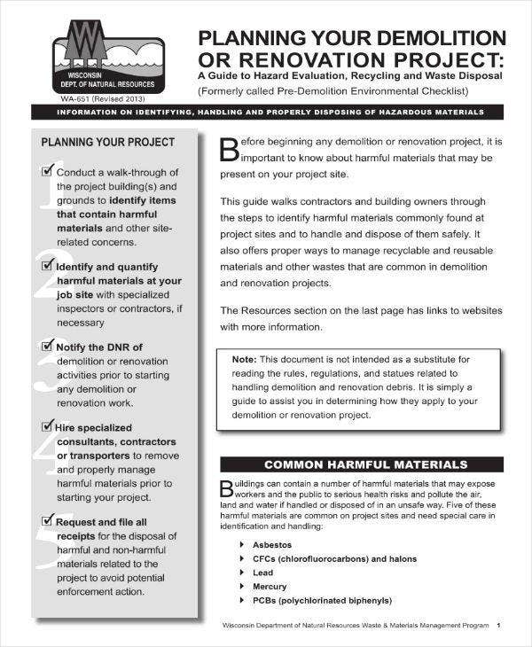 Detail Home Remodeling Project Plan Template Nomer 14