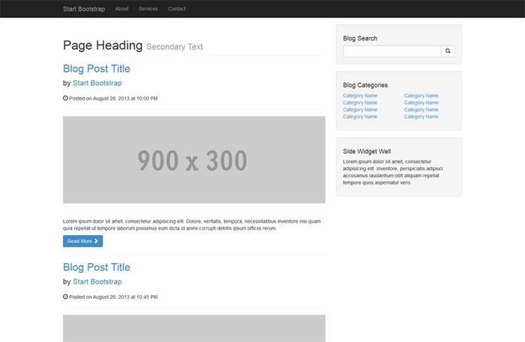 Detail Home Template Bootstrap Nomer 44