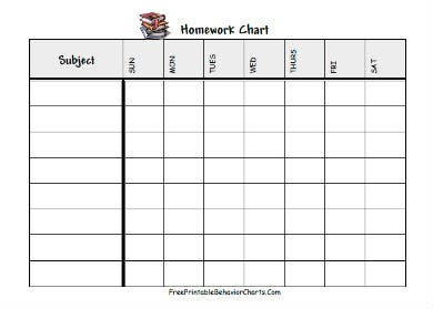 Detail Homework Checklist Template For Students Nomer 42