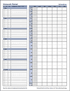 Detail Homework Planner Template Nomer 26