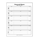 Detail Homework Planner Template Nomer 29