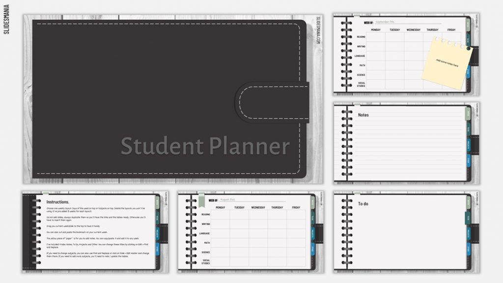 Detail Homework Planner Template Nomer 31
